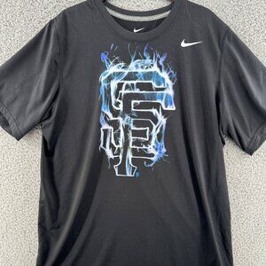 Nike Dri-Fit San Francisco Giants Graphic T-Shirt Men's Large Black